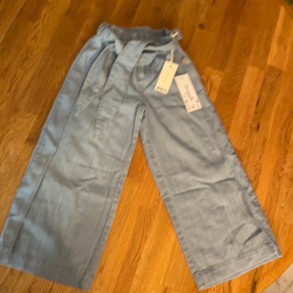 Wide leg girls pants